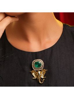 Ruby Raang Studio - Ganesha Imprint Brooch