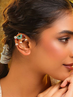 Ruby Raang Studio - Multi-Color Kundan Ear Cuff