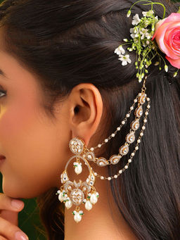 Ruby Raang Studio - Gold Plated Ear Chain