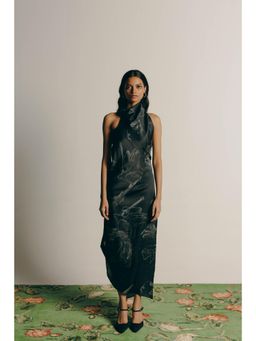 No Grey Area - Surrealist Draped Dress