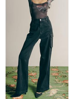 No Grey Area - Black Washed Twill Cargos