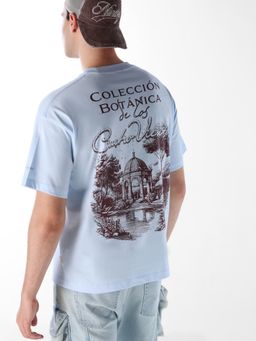 Jack & Jones - Men Blue Graphic Cotton T-Shirt