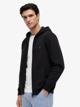 Tommy Hilfiger - Men Black Typography Cotton Blend Jacket
