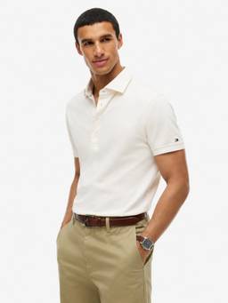 Tommy Hilfiger - Men Yellow Solid/Plain Cotton Polo T-Shirt