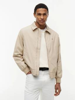 Tommy Hilfiger - Men Brown Solid/Plain Cotton Jacket
