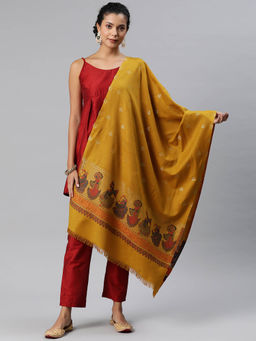 HK colours of fashion - Woven Mustard Stole