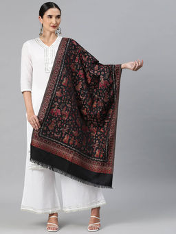 HK colours of fashion - Woven Black Stole