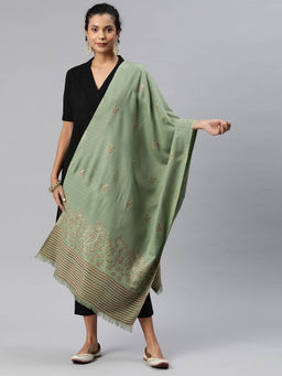 HK colours of fashion - Woven Green Stole