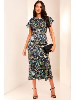 Lipsy - Flutter Sleeve Underbust Midi Dress