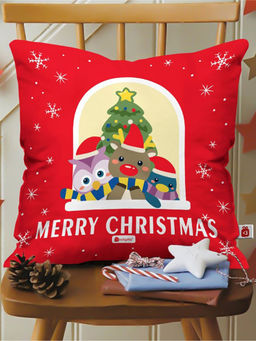 Indigifts - Christmas Decorations for House Printed Cushion Cover with Filler (12x12 inches)