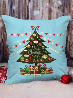 Indigifts - Christmas Decorations for House Merry ChristmasCushion Cover with Filler (12x12 inches)