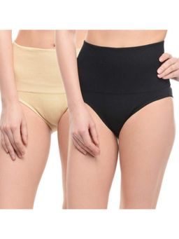 Bodycare - Shaping Panty In Hipster Style Cotton Brief (Pack Of 2) - Multi-Color