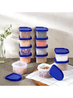 Kuber Industries - Leak Kitchen Organizer With Lid,250 ML,Pack of 12 (White)