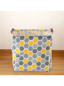 Kuber Industries - Foldable Storage Basket Side Grab Handle Wardrobe, Closet Organizer (Multi)