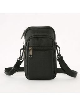 Kuber Industries - Passport Holder For Men & Women Nylon Passport Pouch For Luggage (Black)