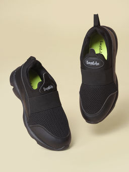 LIBERTY - Lucy and Luke KSN-51 Casual Non Lacing Sneakers for Kids - Black