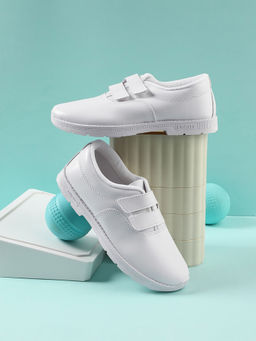 LIBERTY - Prefect S/BOY-V School Non Lacing Monkstrap for Kids - White