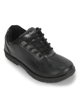 LIBERTY - Prefect SMILEWALKE School Lacing Uniform Shoes for Kids - Black