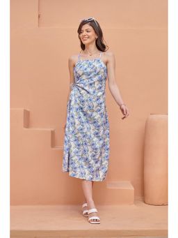 Pasha India - Cloud White Draped Midi Dress