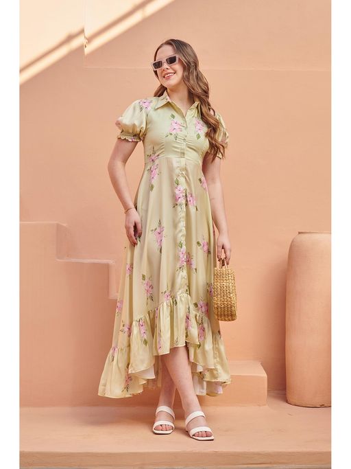 knee length dresses for ladies Cream Backless Midi Dress Cream / S main image 1