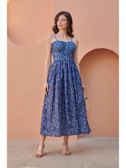 Pasha India - Twilight Blue Corset Midi Dress