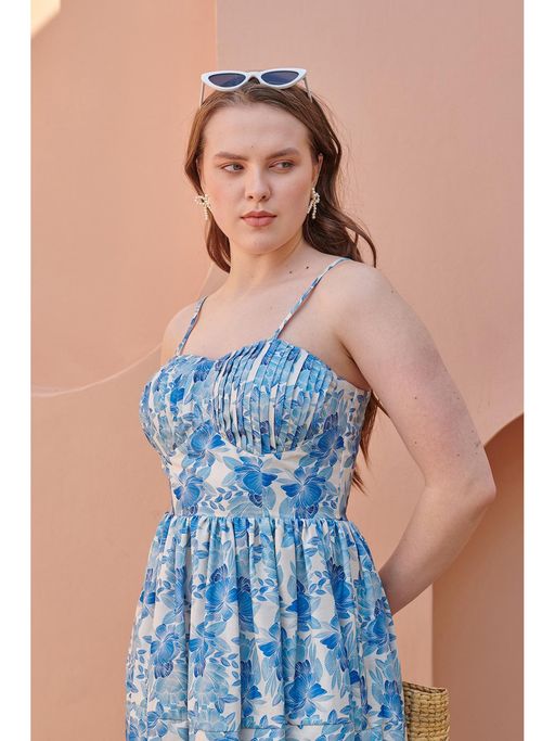 Buy Pasha India Seashell Cream Corset Midi Dress (XS) Online