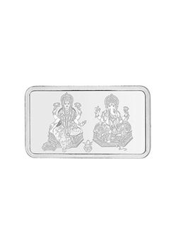 Kundan - 100g 999.9 Lakshmi and Ganesh Silver Bar