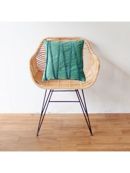 JASMEY HOMES - Velvet Cushion Cover - Green (16x16 Inches)