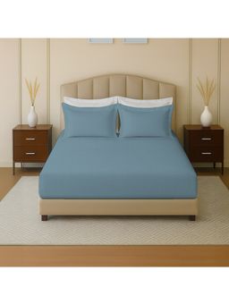 Mayfair Homes London - 100 % Cotton 144TC King size Fitted Bedsheet Set with 2 pillow covers