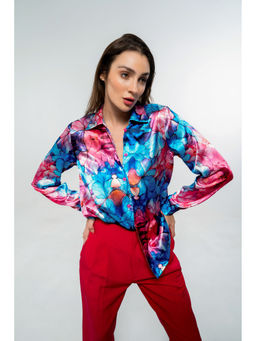 SOTBELLA - Satin Loose Fit Shirt