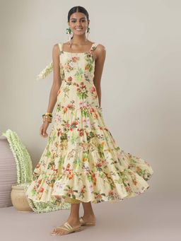 Gajra Gang - Chintzy Off White Dress GGDRS03
