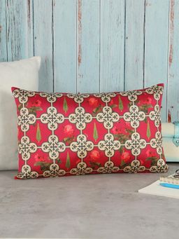 India Circus by Krsnaa Mehta - Clover'S Knotty Play Blended Taf Silk Cushion Cover