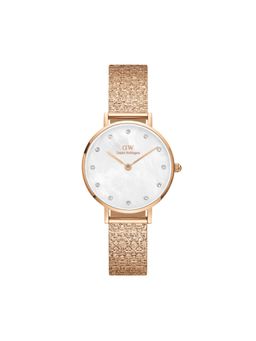 Daniel Wellington - Petite Lumine Pressed Piano 28mm White MOP Dial Womens Rose Gold Watch