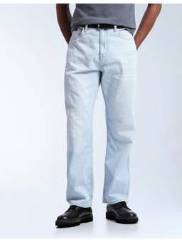 Flying Machine - Blue Men's Cobain Loose Fit Whiskered Jeans