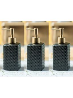 UMAI - Set of 3 350ml Soap Dispenser Bottle Black