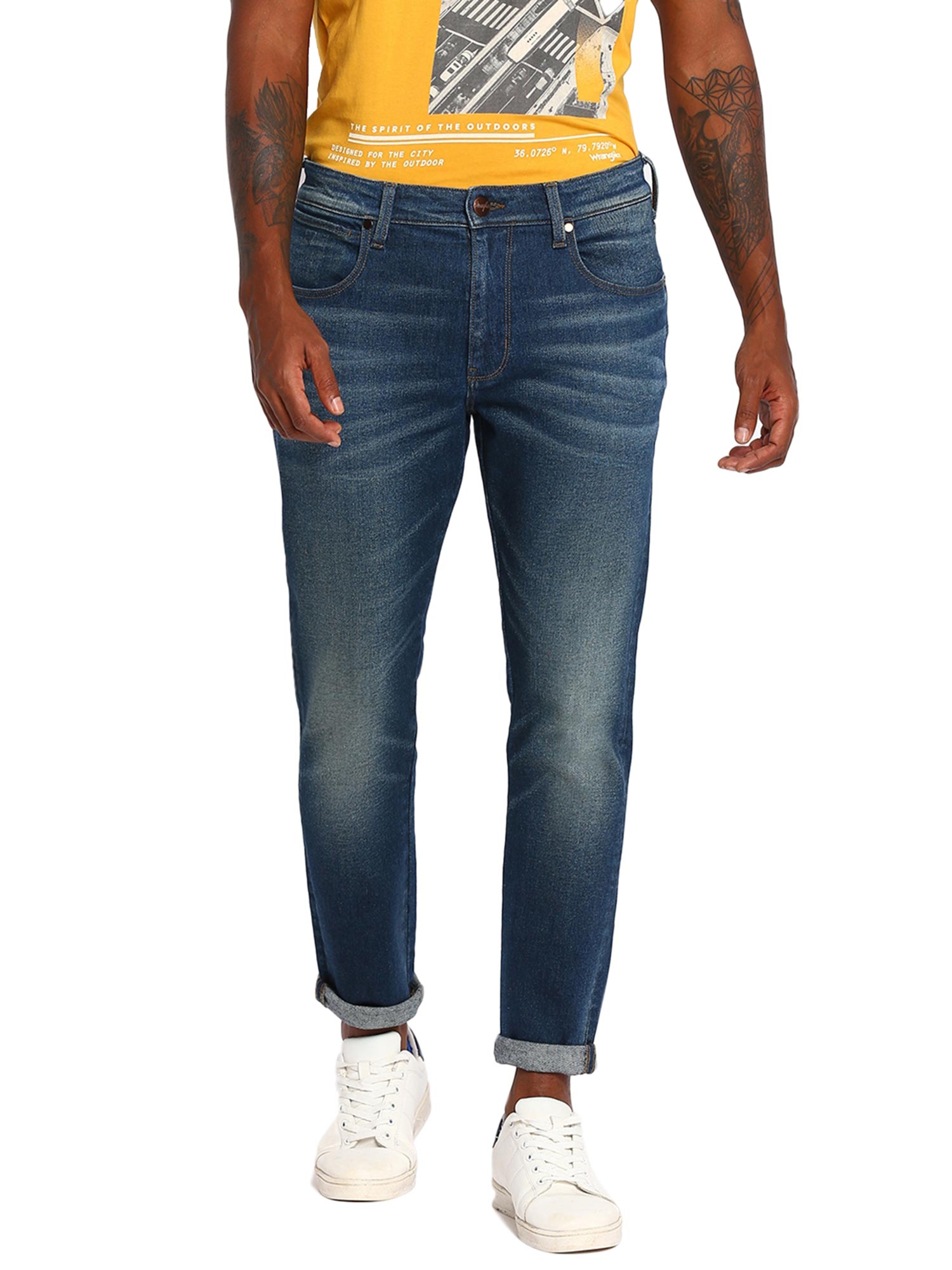 Buy Wrangler Men Bostin Midnight Blue 
