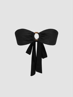 Cider - Toile de Jouy O-Ring Bandeau Bikini Top