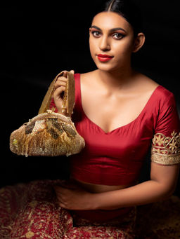 Odette - Gold Printed Clutches