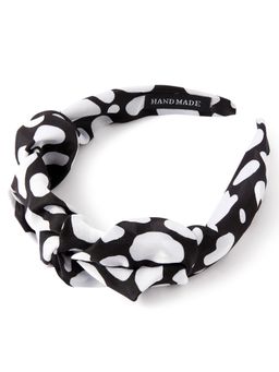 Accessorize London - Women's Multi Mono Print Ruched Alice Band