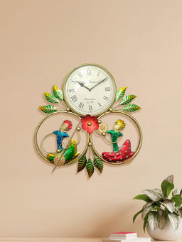 Ekhasa - Metal Wall Clock for Home Decor Metal Wall Art Fancy Clock