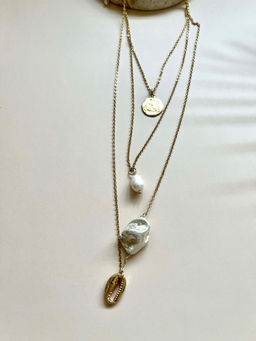 A FINE STORY - Coin Multilayer Necklace