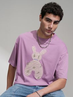 HIGHLANDER - Men Crew Neck Oversized T-Shirt - Purple