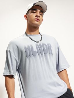 HIGHLANDER - Drop-Shoulder Sleeves Oversized T-Shirt - Grey