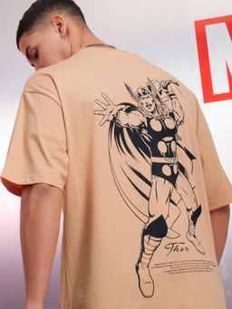 HIGHLANDER - Men Thor Coral Crew Neck Oversized Drop Shoulder T-Shirt