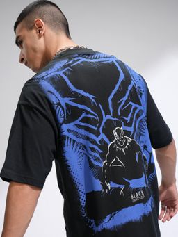 HIGHLANDER - Black Panther Men Overlapped Elbow Length T-Shirt