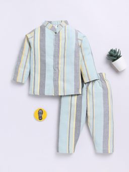 Clt.s - Multi-Color Stripes Shirt and Pyjama (Set of 2)