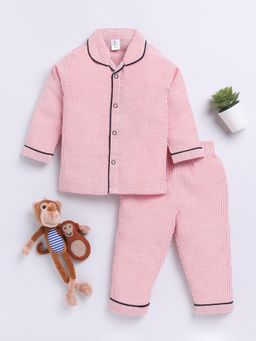 Clt.s - Rust Stripes Shirt and Pyjama (Set of 2)