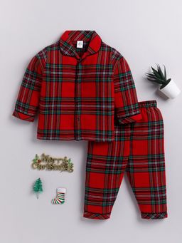 Clt.s - Red Checks Shirt and Pyjama (Set of 2)
