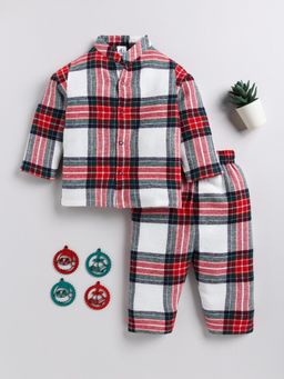Clt.s - Red Checks Shirt and Pyjama (Set of 2)