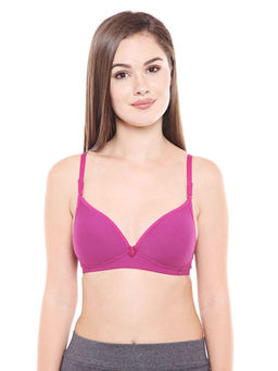 Bodycare - Pack Of 3 Lightly Padded T-Shirt Bra - Multi Color